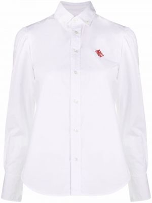 Рубашка с вышивкой Polo Ralph Lauren, белая