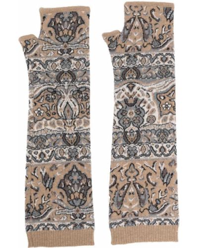 Jacquard fingerløse hansker Antonio Marras