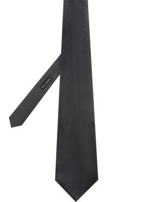 Шелковый галстук из вискозы Giorgio Armani серый