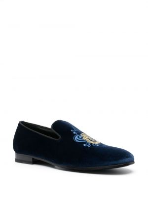 Sametist velvetist loafer-kingad Billionaire sinine