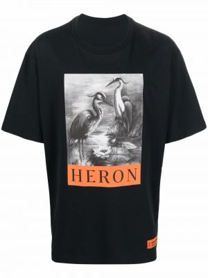 Tricou cu imprimeu Heron Preston - Negru