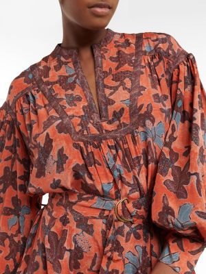 Midi haljina s cvjetnim printom s printom Ulla Johnson