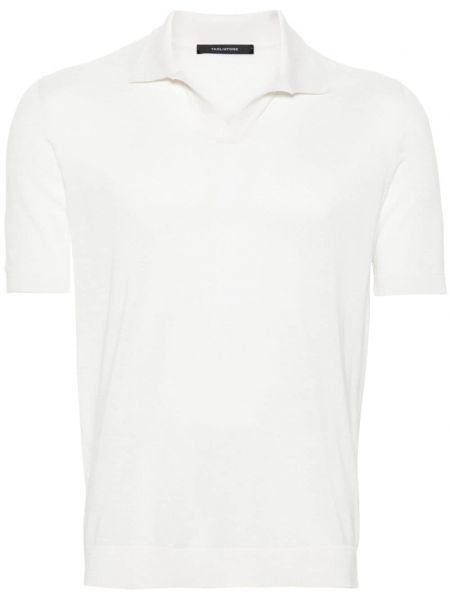 Šilkinis polo marškinėliai Tagliatore balta
