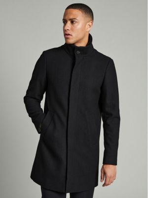 Μάλλινο παλτό χειμωνιάτικο Matinique μαύρο