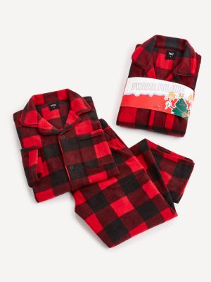 Pižama s karirastim vzorcem Celio rdeča