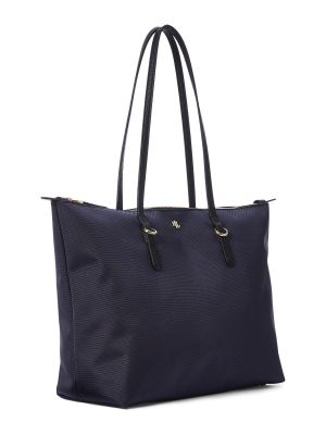Τσάντα shopper Lauren Ralph Lauren μπλε