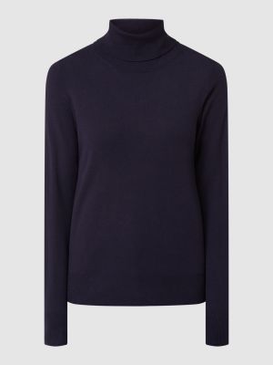 Sweter z wiskozy S.oliver niebieski
