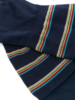 Dryžuotos kojines Paul Smith mėlyna