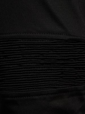 Bavlnené saténové nohavice Junya Watanabe čierna