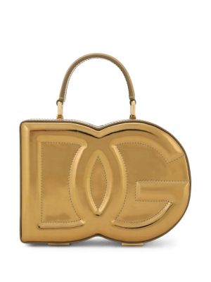 Nákupná taška Dolce & Gabbana zlatá