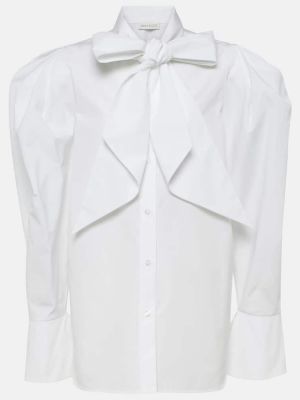 Βαμβακερή μπλούζα Nina Ricci λευκό