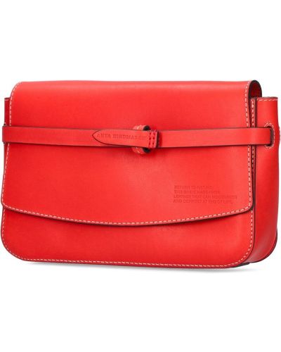 Кожени чанта тип „портмоне“ Anya Hindmarch червено