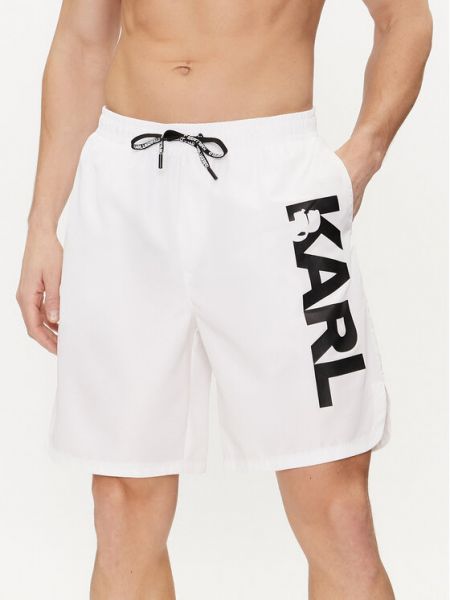 Pantaloni scurți Karl Lagerfeld alb