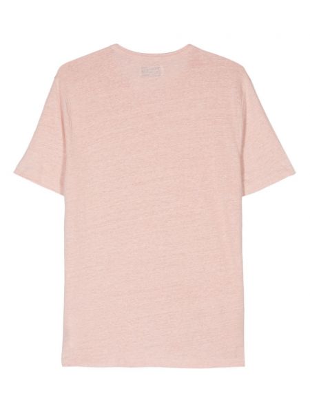 Leinen t-shirt Officine Générale pink