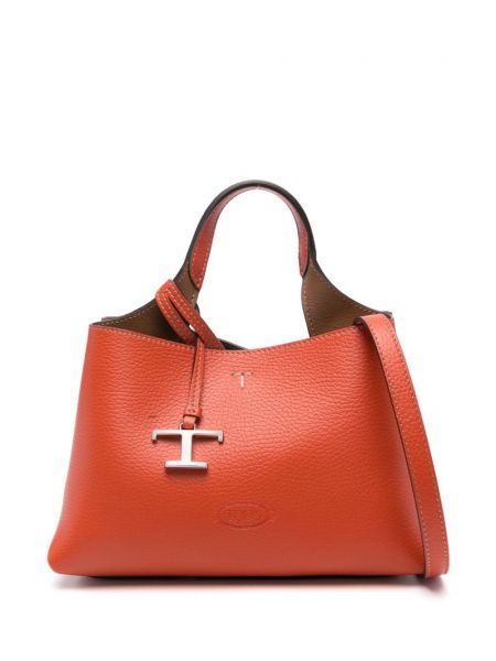 Læder shopping bag Tod's orange