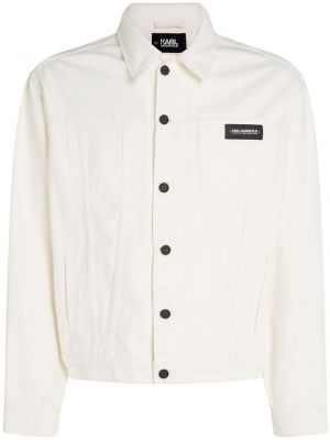 Rifľová košeľa Karl Lagerfeld biela