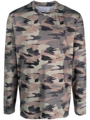 T-shirt con stampa camouflage P.e Nation verde