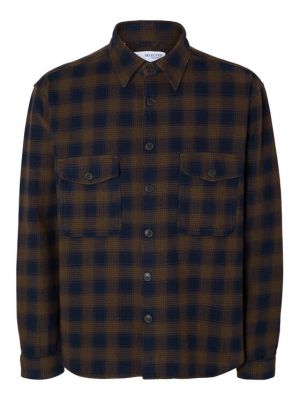 Camicia Selected Homme marrone