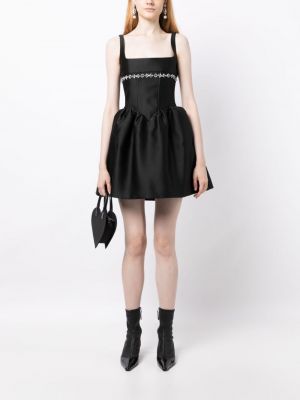 Křišťálové koktejlové šaty Shushu/tong černé
