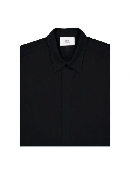 Camisa de algodón Ami Paris negro