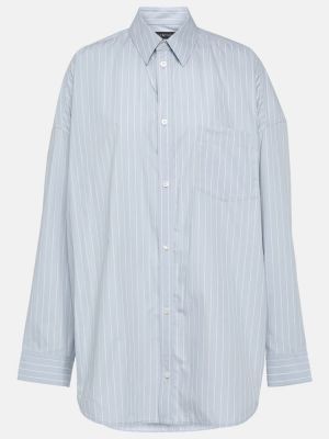 Памучна риза на райета Balenciaga