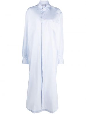 Kleid mit stickerei Vetements blau