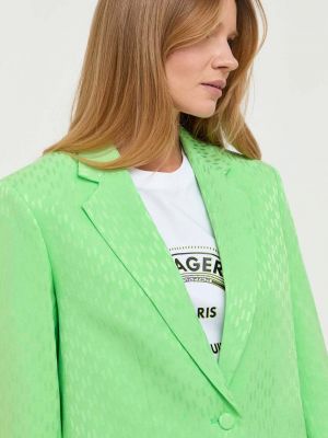 Блейзър с принт Karl Lagerfeld зелено