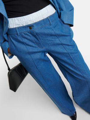 Madala vöökohaga teksapüksid Aya Muse sinine