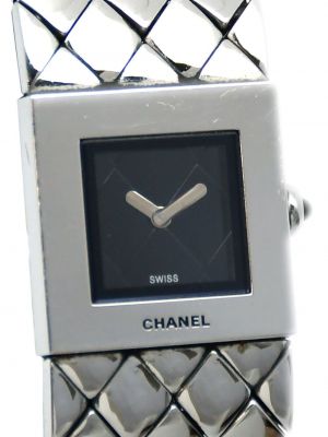Montres matelassées Chanel Pre-owned noir