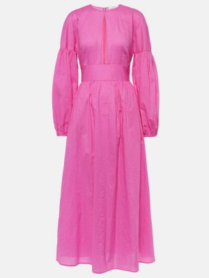 Vestido largo de algodón Marysia rosa