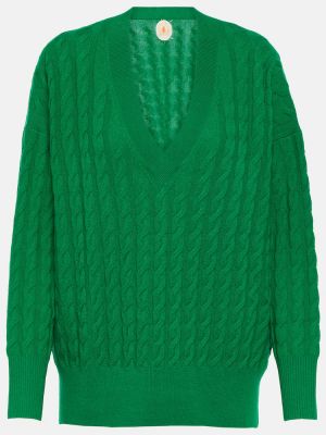Jersey de cachemir de punto de tela jersey Jardin Des Orangers verde