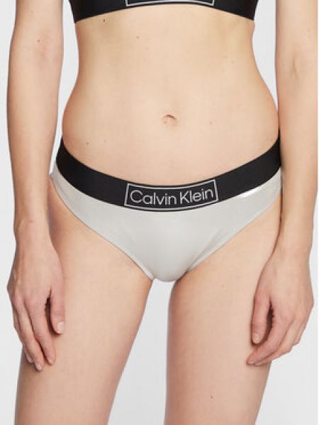 Купальник Calvin Klein Swimwear серебряный