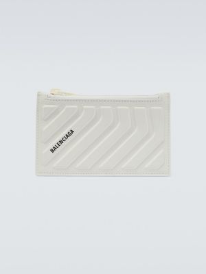 Kožená peňaženka Balenciaga biela