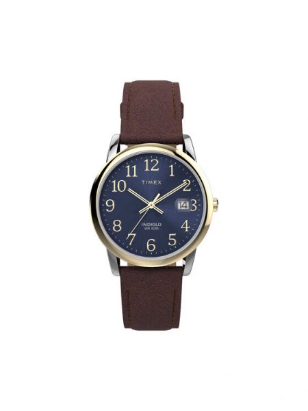 Klasické hodinky Timex hnědé