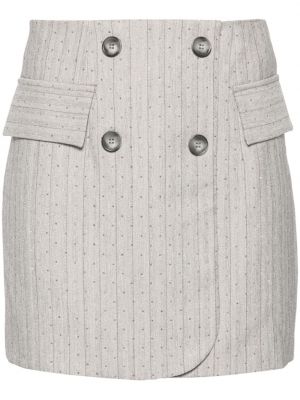 Křišťálové mini sukně Nissa šedé