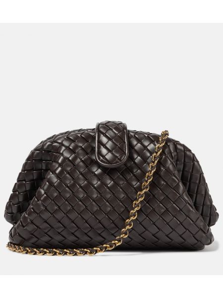 Læder mini taske Bottega Veneta brun