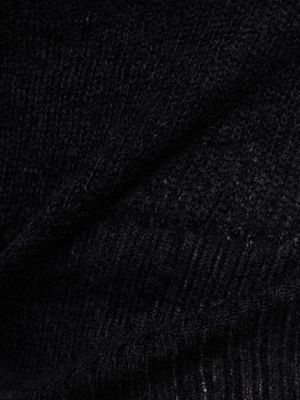 Pull en tricot en mohair Jacquemus noir