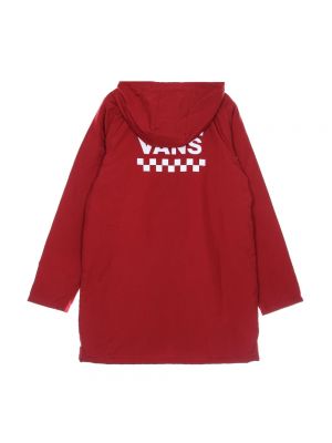 Bluza z kapturem Vans czerwona
