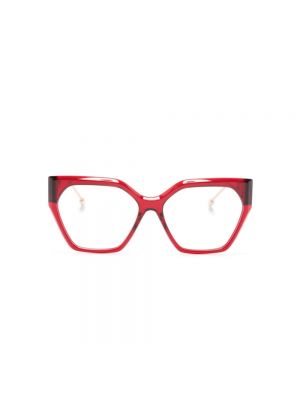 Okulary korekcyjne Philipp Plein czerwone