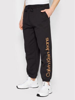 Sportinės kelnes Calvin Klein Jeans juoda