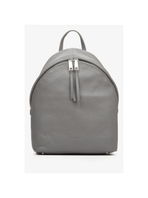 Серый кожаный рюкзак Cromia