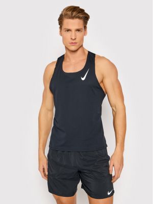 Slim fit tričko Nike černé