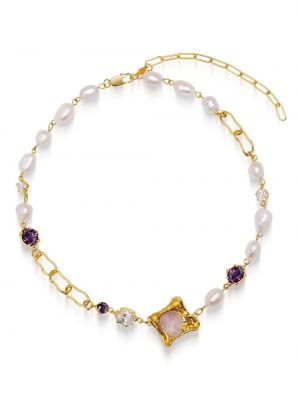 Collier avec perles en cristal Nialaya Jewelry