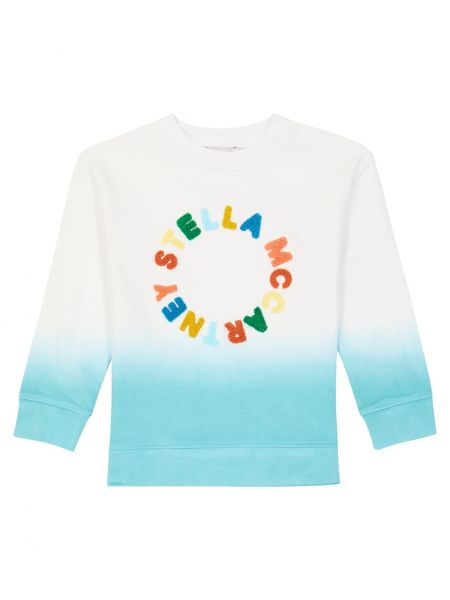 Jersey bomull hettegenser for gutter Stella Mccartney Kids