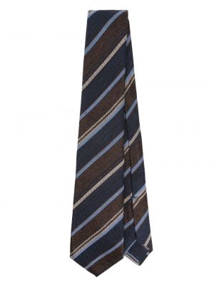 Cravatta in tessuto jacquard Kiton blu