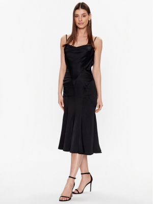Коктейлна рокля slim Trussardi черно