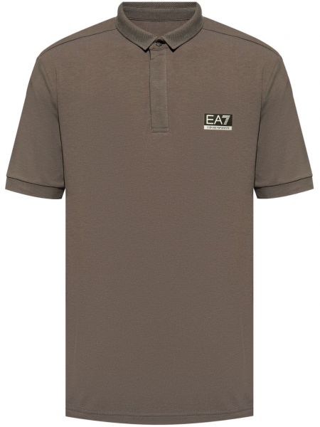 Poloshirt Ea7 Emporio Armani brun