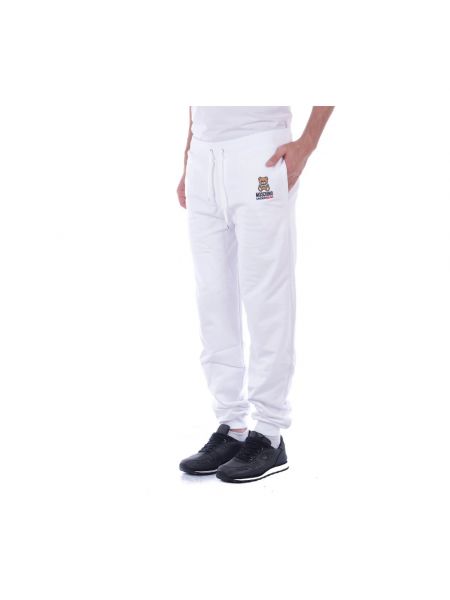Pantalones de chándal Moschino blanco