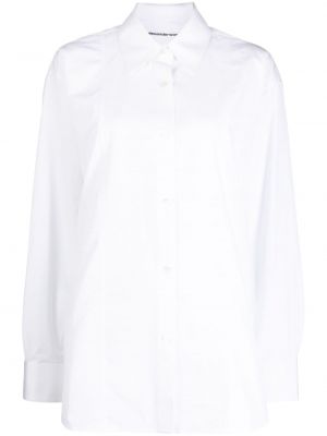 Bavlnená košeľa Alexander Wang biela