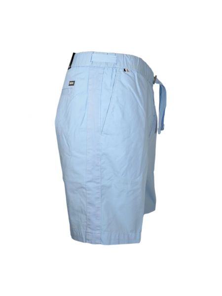 Pantalones cortos de algodón Hugo Boss azul